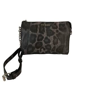 Steve Madden Animal Print Chain Links Purse
